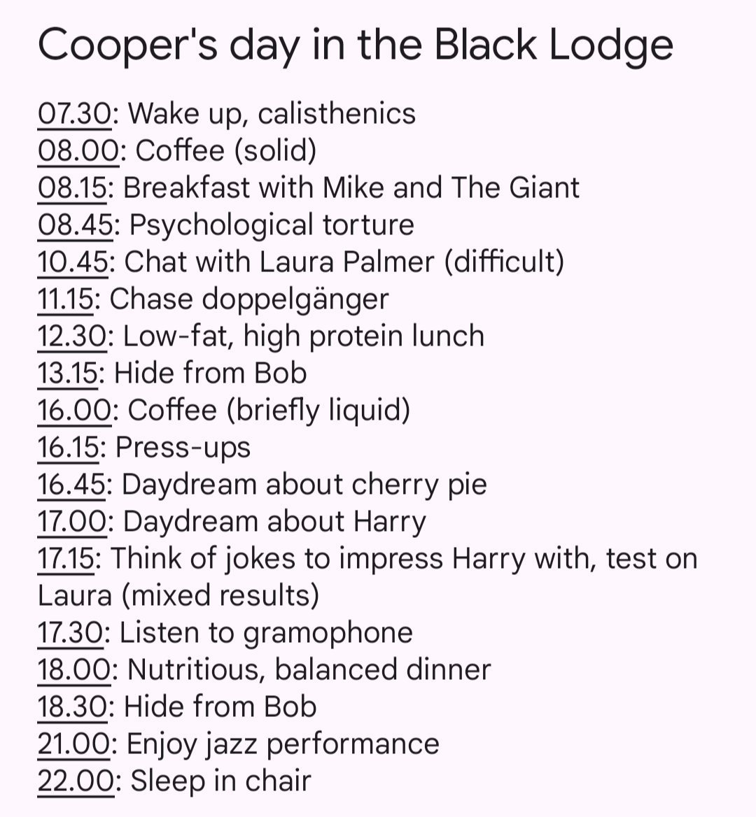 captainmaddiech's tweet photo. @schumisnoopy Based on the very small amount of information given in the show, this is what I believe he was doing in there https://t.co/2fb7R0j969