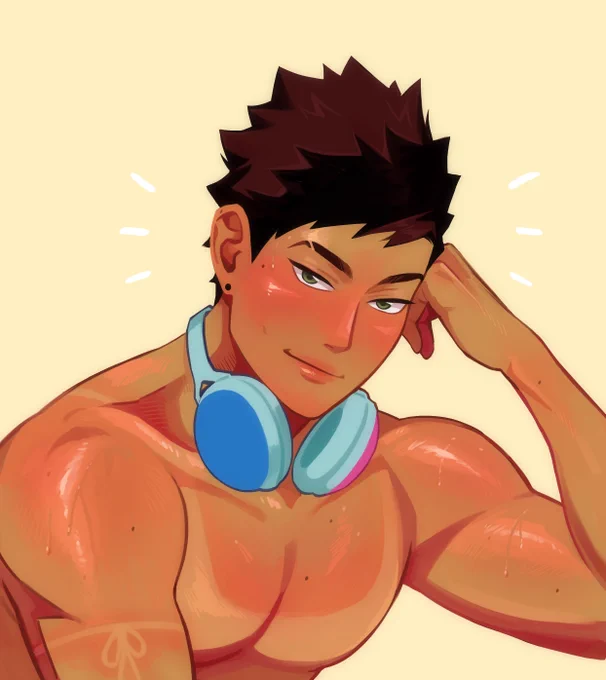 heatstroke iwaizumi! he just spotted oikawa #iwaizumi #ハイキュー #岩泉一