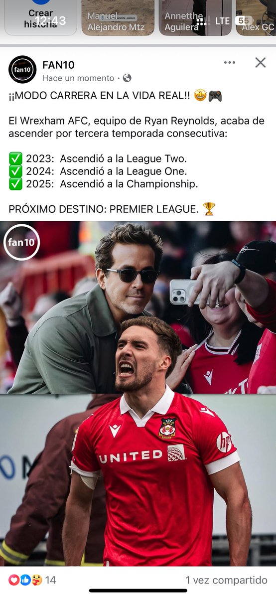 Wolfjack91's tweet photo. Los de @Chivas deberían aprender del @Wrexham_AFC  de cómo deben hacerse bien las cosas que sin saber de futbol los dueños dejan a los que si saben hacer las cosas y se ve en los resultados 3 asensos seguidos https://t.co/DvG5FCSsLL