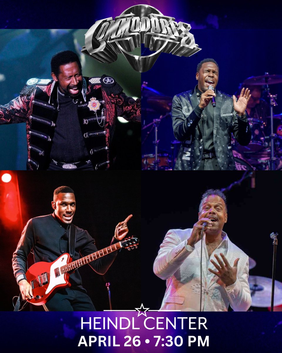Come SHAKE IT DOWN, SHAKE IT DOWN NOW with Motown legends <a href="/the__commodores/">The Commodores</a> TONIGHT at the Heindl Center! Get tickets at heindlcenter.org/the-commodores or at the door at 6:30! See you there!