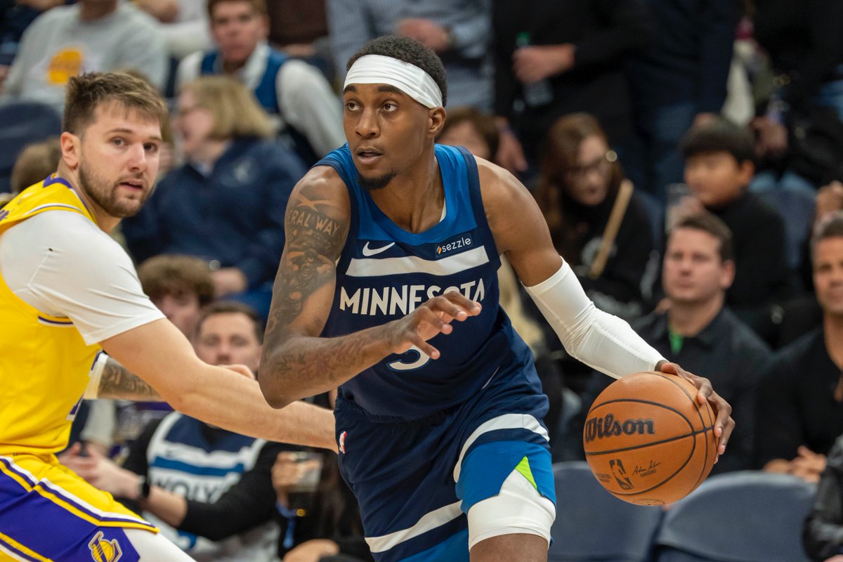 BMTNSports's tweet photo. Jaden McDaniels is an ascending star, LeBron James can still be the best player on the court and Anthony Edwards showed he can deliver a perfect closing effort. 

Three takeaways from the Wolves' Game 3 win over the Lakers: https://t.co/zVnKxQSM0i https://t.co/CleTRIZmR3