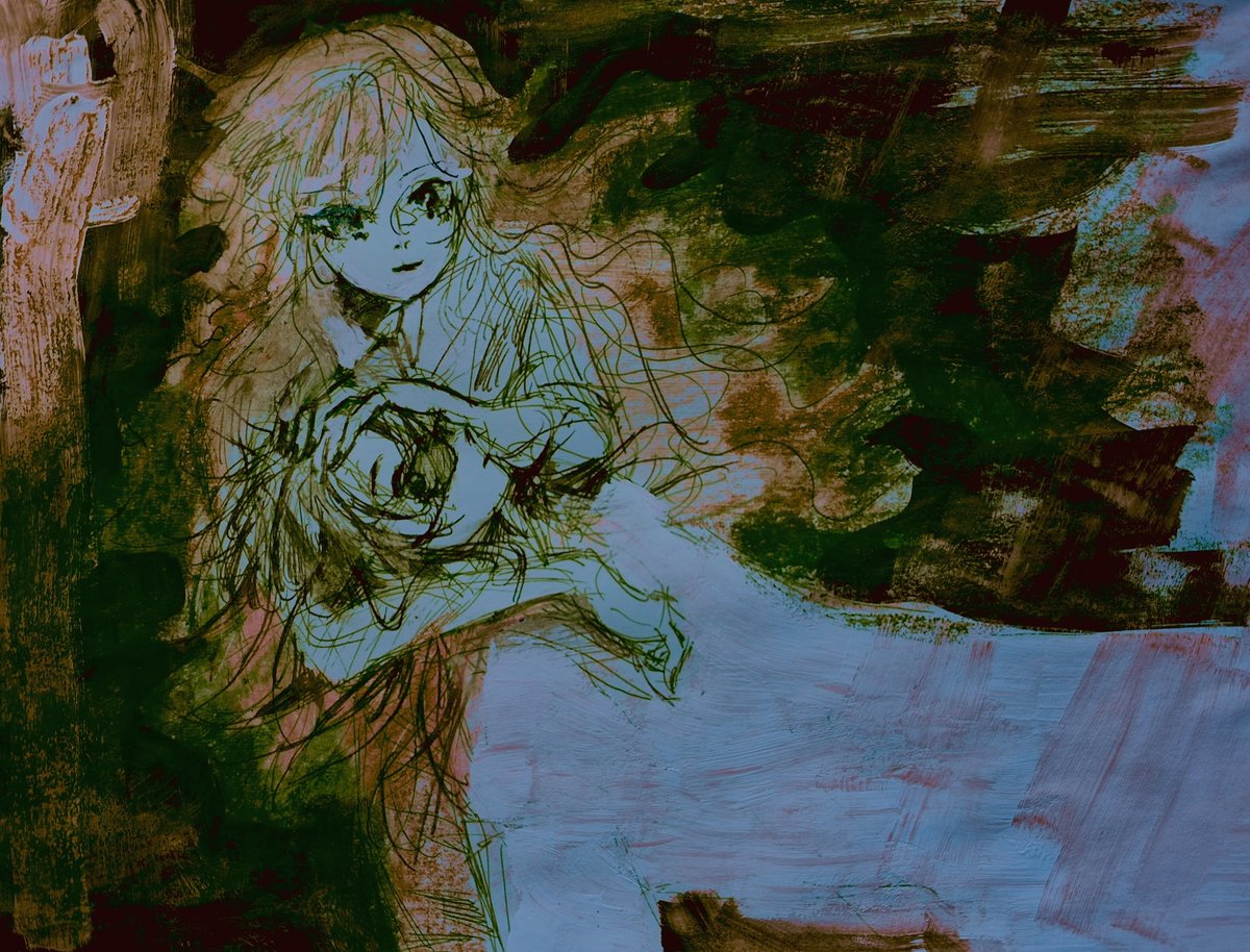 coffedya's tweet image. [

I&apos;m always
right here

why are you 
scared 
?

]

#art #oc