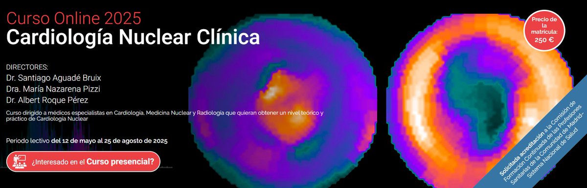 Victoria Delgado (@vdelgadogarcia) on Twitter photo Este es tu curso si te interesa la cardiologia nuclear clinica cursocardionuclear.es
💞16 modulos para entender de la A a la Z en cardiologia nuclear
🗓️del 12 de mayo al 25 de agosto de 2025
📍Barcelona
👩⚕️🧑⚕️Faculty de lujo!
🫰solo 250 euros
Plazas se acaban ya! <a href="/imagen_sec/">Asociación de Imagen Cardiaca SEC</a> Este es tu curso si te interesa la cardiologia nuclear clinica cursocardionuclear.es
💞16 modulos para entender de la A a la Z en cardiologia nuclear
🗓️del 12 de mayo al 25 de agosto de 2025
📍Barcelona
👩⚕️🧑⚕️Faculty de lujo!
🫰solo 250 euros
Plazas se acaban ya! <a href="/imagen_sec/">Asociación de Imagen Cardiaca SEC</a>