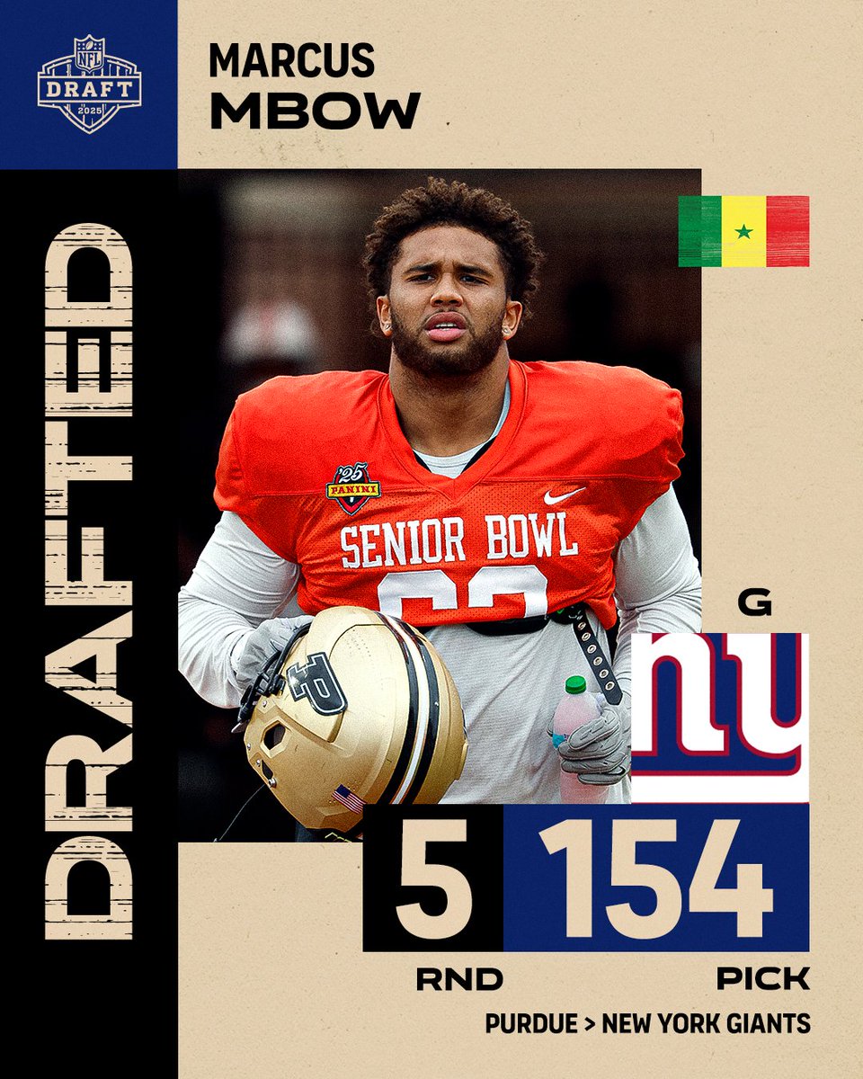 NFL Africa (@nflafrica) on Twitter photo Let's go, <a href="/MarcusMbow/">Marcus Mbow</a>! 🇸🇳
He's off to New York to join the <a href="/Giants/">New York Giants</a>! 👊
#NFLDraft Let's go, <a href="/MarcusMbow/">Marcus Mbow</a>! 🇸🇳
He's off to New York to join the <a href="/Giants/">New York Giants</a>! 👊
#NFLDraft