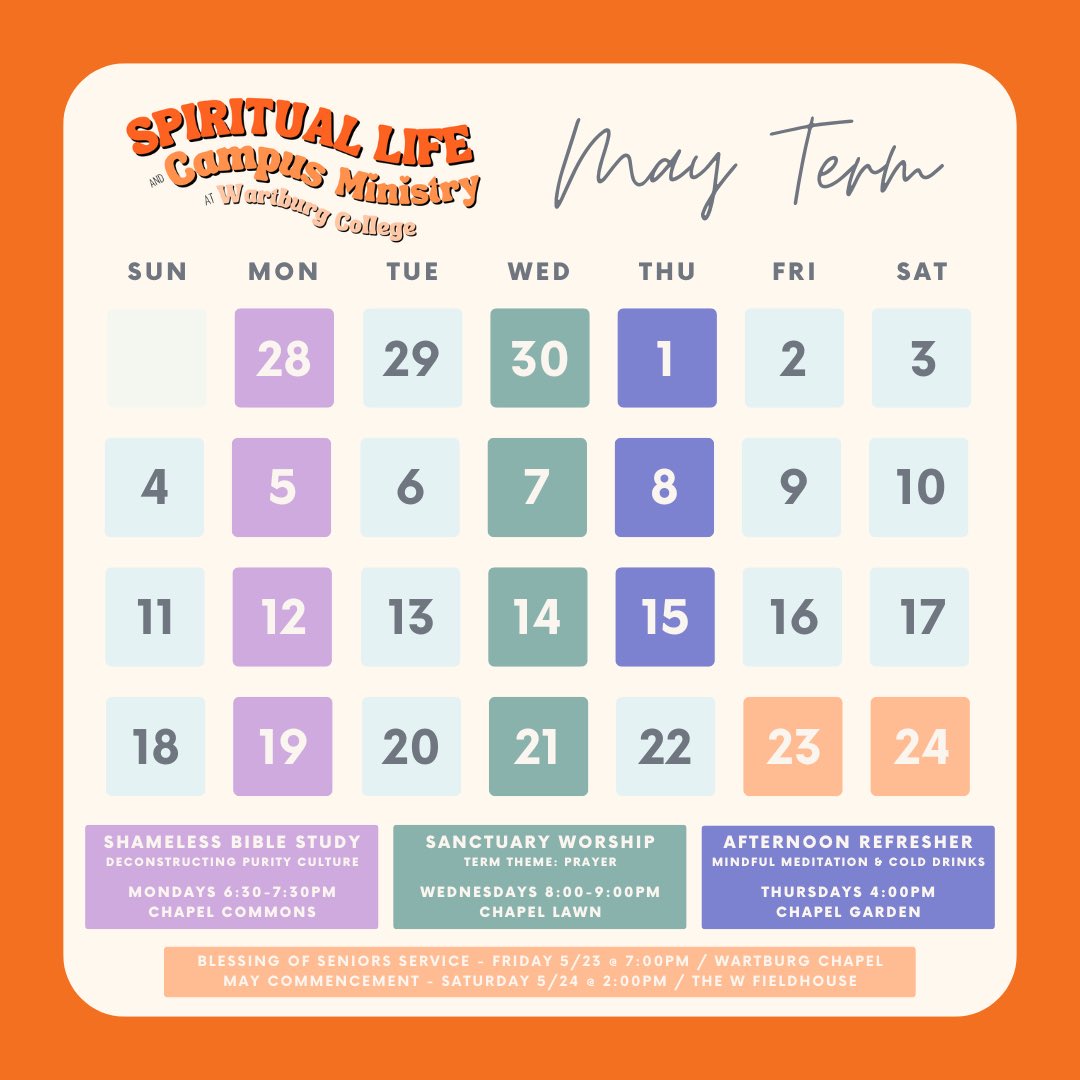 🎉May Term starts Monday! 🎉

Knights, what SLCM events are you hyped for?