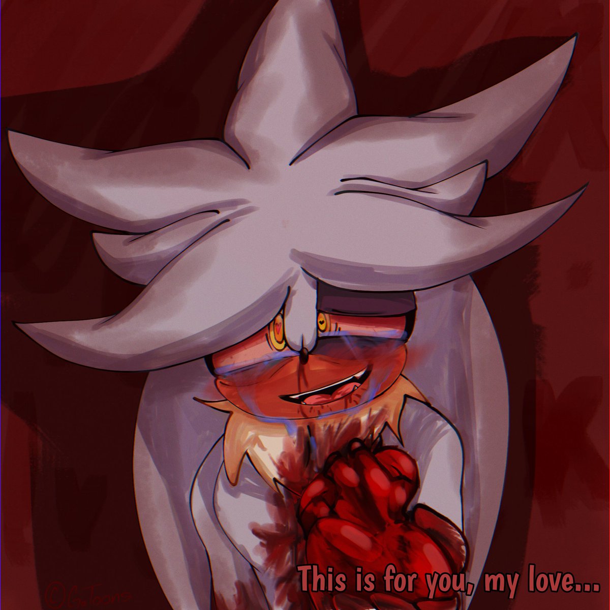 I deleted my secondary account where I posted Sonic stuff. 
I want to focus on this account, but now my fandom content is going to be varied.
This is my favorite drawing<33
#SilverTheHedgehog #sonicfanart