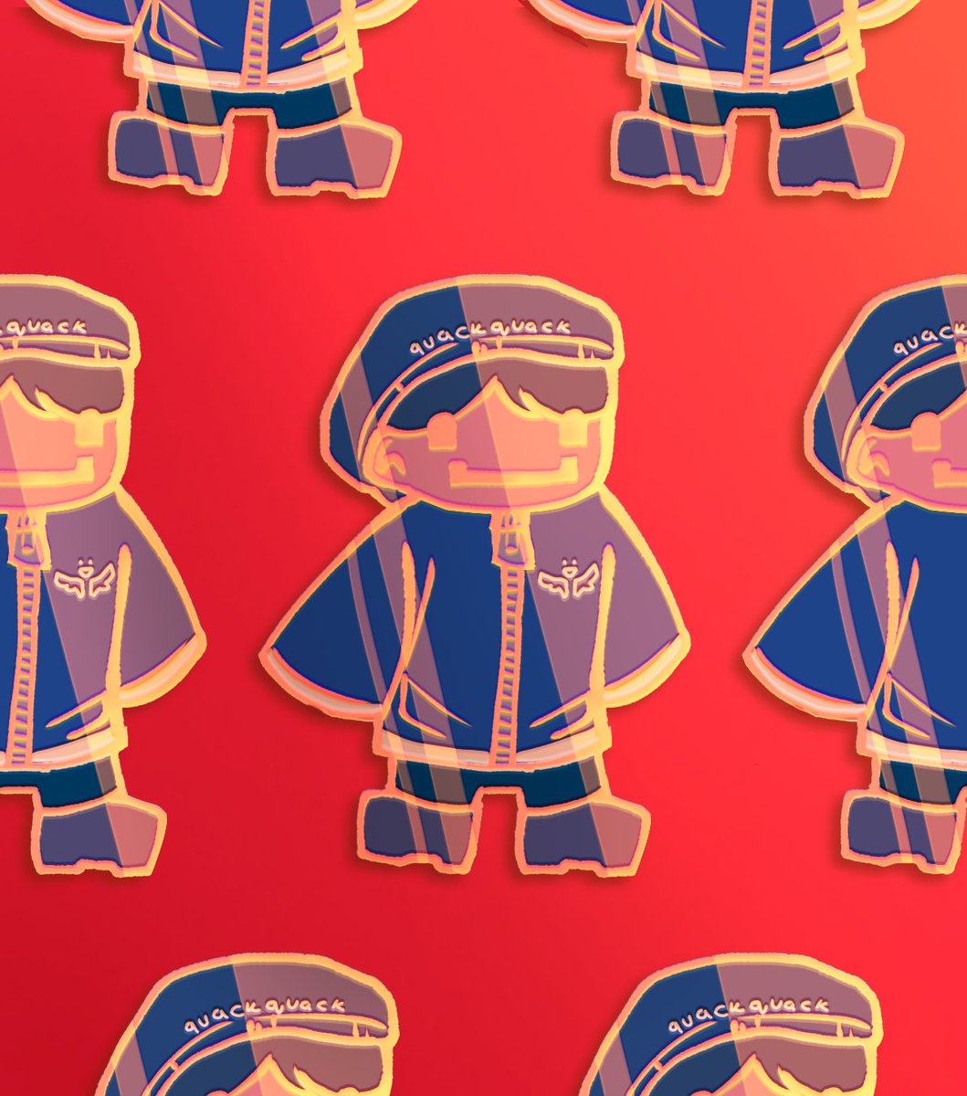 Nahhh who turned lil bro into a marketable enamel pin 😭😭😭

#quackityfanart