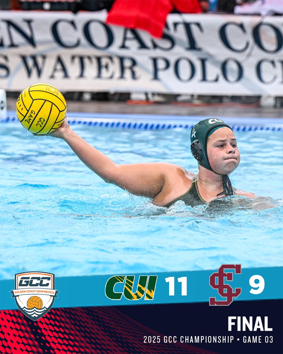 #gccwaterpolo championship FINAL: <a href="/cuiwwp/">cuiwwp</a> takes 7th place with 11-9 win over <a href="/SCUPolo/">Santa Clara Water Polo</a> thanks to five goals from Anna Tyukasz. #ncaawaterpolo