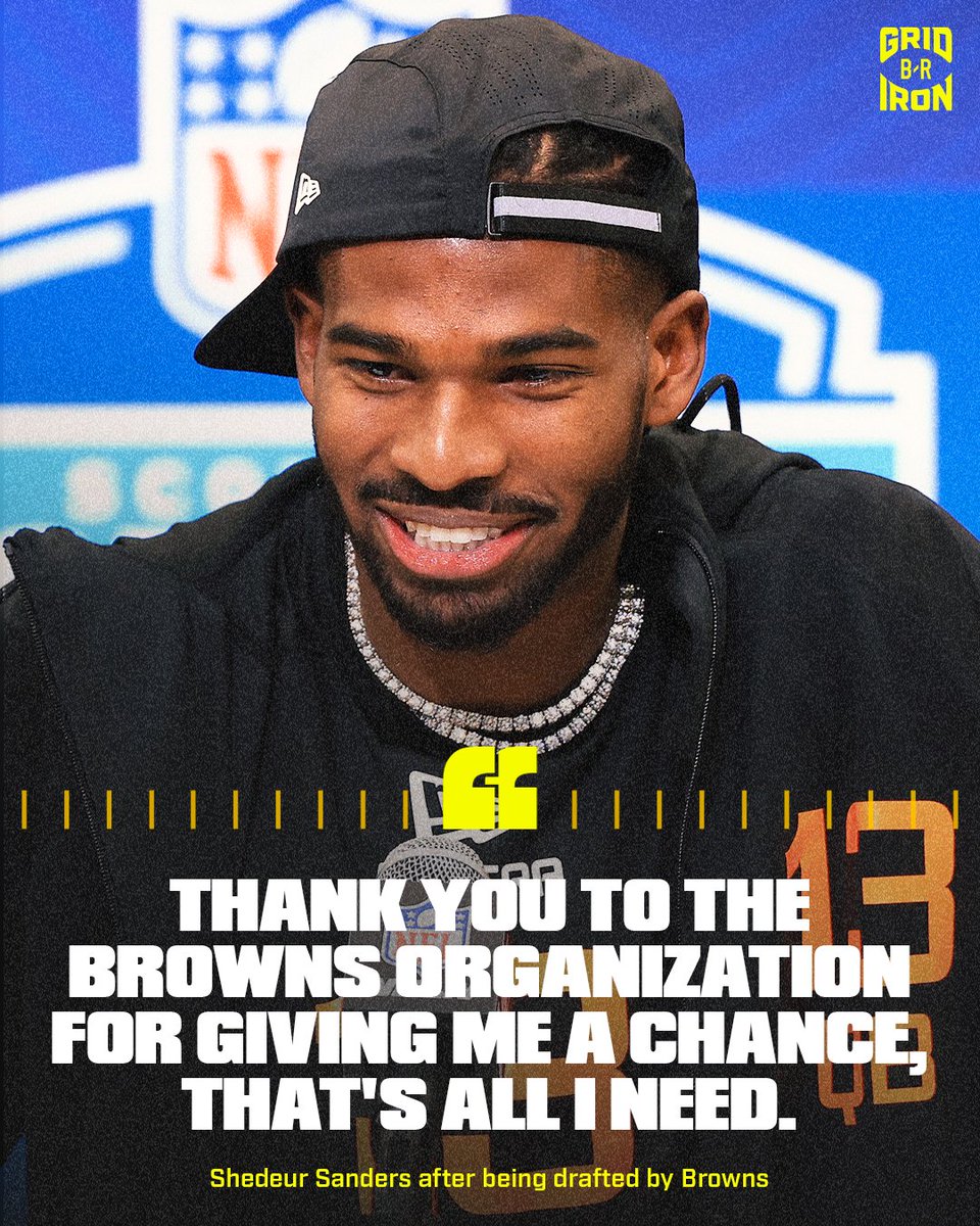 brgridiron's tweet photo. 31 other teams didn’t give Shedeur the chance. https://t.co/i2PBVcAqCa