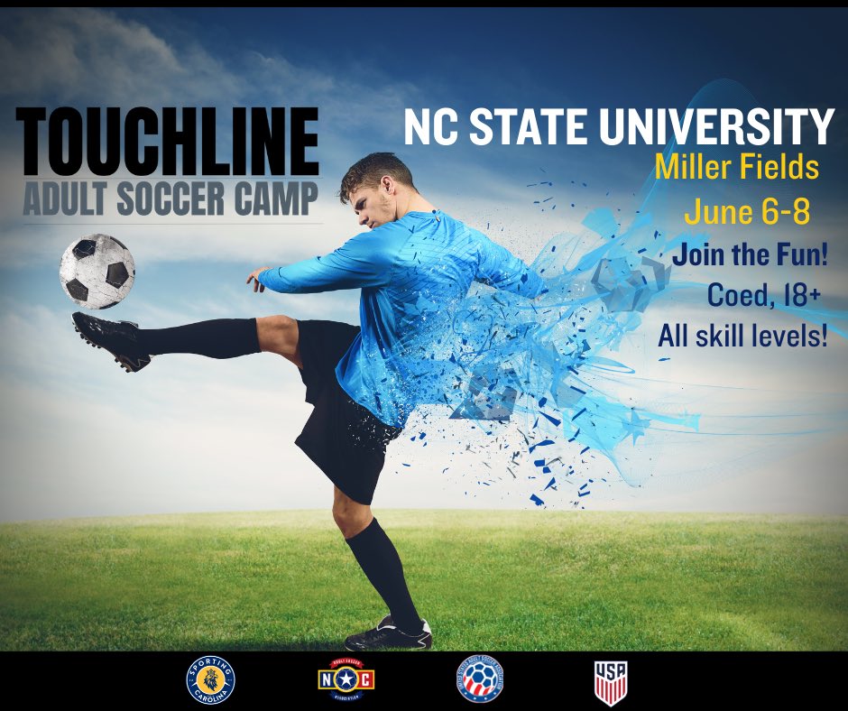 sportingnc's tweet image. Camp isn’t just for kids! Join us at adult soccer camp! 
🙌💪⚽️🥅🏃🏻‍♀️🏃🏻 
👉 sportingcarolina.com
@USAdultSoccer @USASARegion3 @NCAdultSoccer