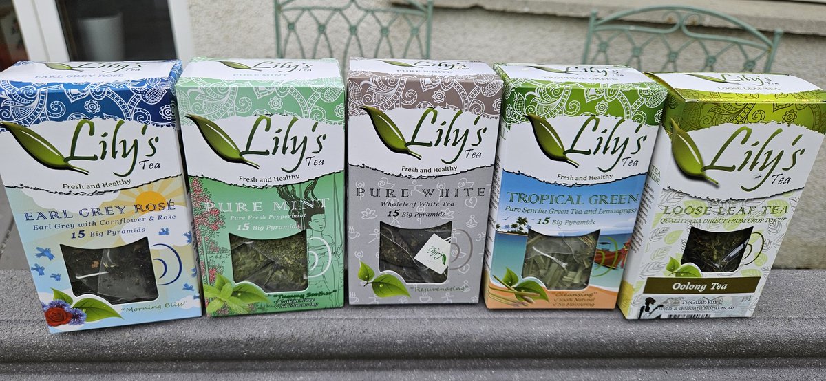 Delighted to let you know these are all back in stock on our website now. They'll be back on store shelves over the next two weeks 💚 
#puremint
#Tropicalgreen
#purewhitetea 
#earlgreyrose
#oolongtea