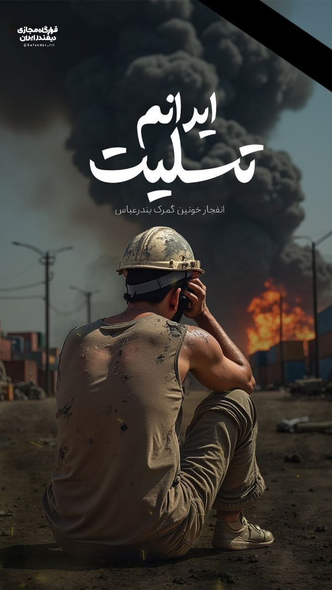 اینکه بخواهیم  حادثه‌ای  که معلوم نیست علتش چیه بخواهیم  به اسرائیل  ربط بدیم به این معنی  که میخواهیم خطر اسرائیل  بزرگتر نشان بدیم آخه چرا؟؟؟
#بندر_عباس 
#بندر _    شهید__رحایی