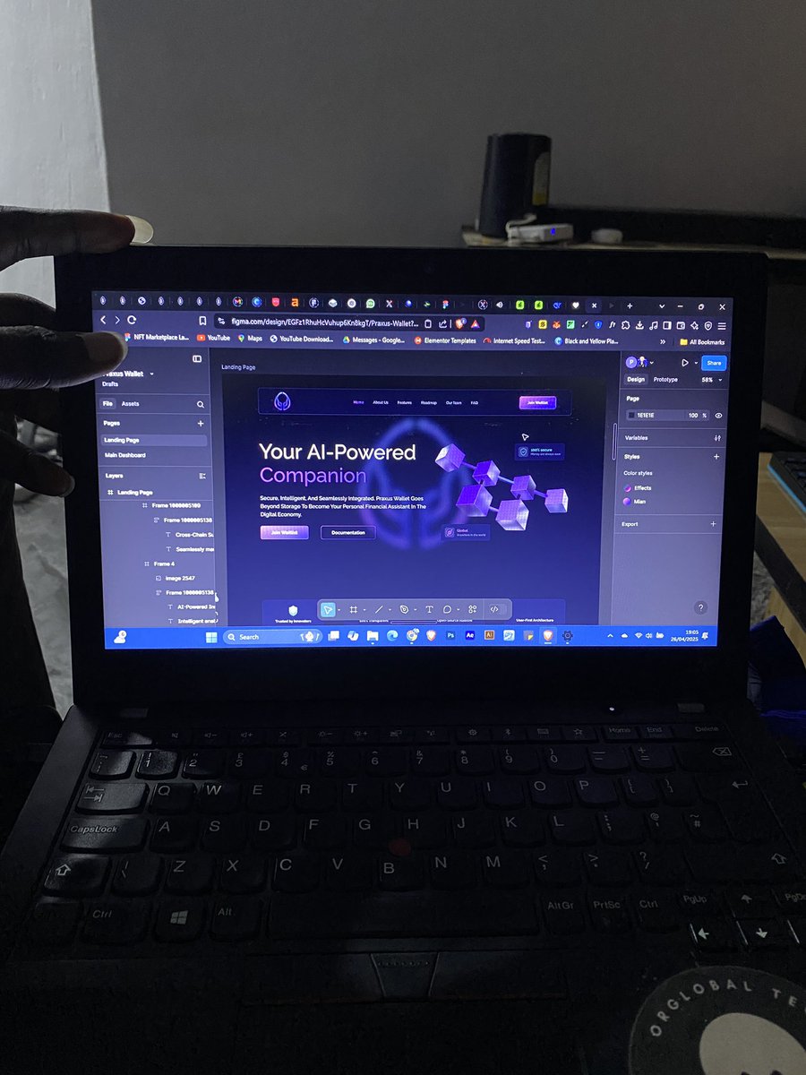 laeltaj's tweet image. Gm, because crypto never sleeps.

Today, I redesigned @PraxusWallet landing page into the crypto-native dark mode. I spent approximately 4 hours on it. 

Over to you @akinbolaabudu Lfgggg🤝🚀

@base @jessepollak @baseafricaa @enoch_danijel 

#vibeswallet #PraxusWallet