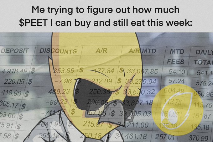 strixs2024's tweet image. vintage in one hand, future in the other
$peet doing the same move but with bags
@peetsnotajeet