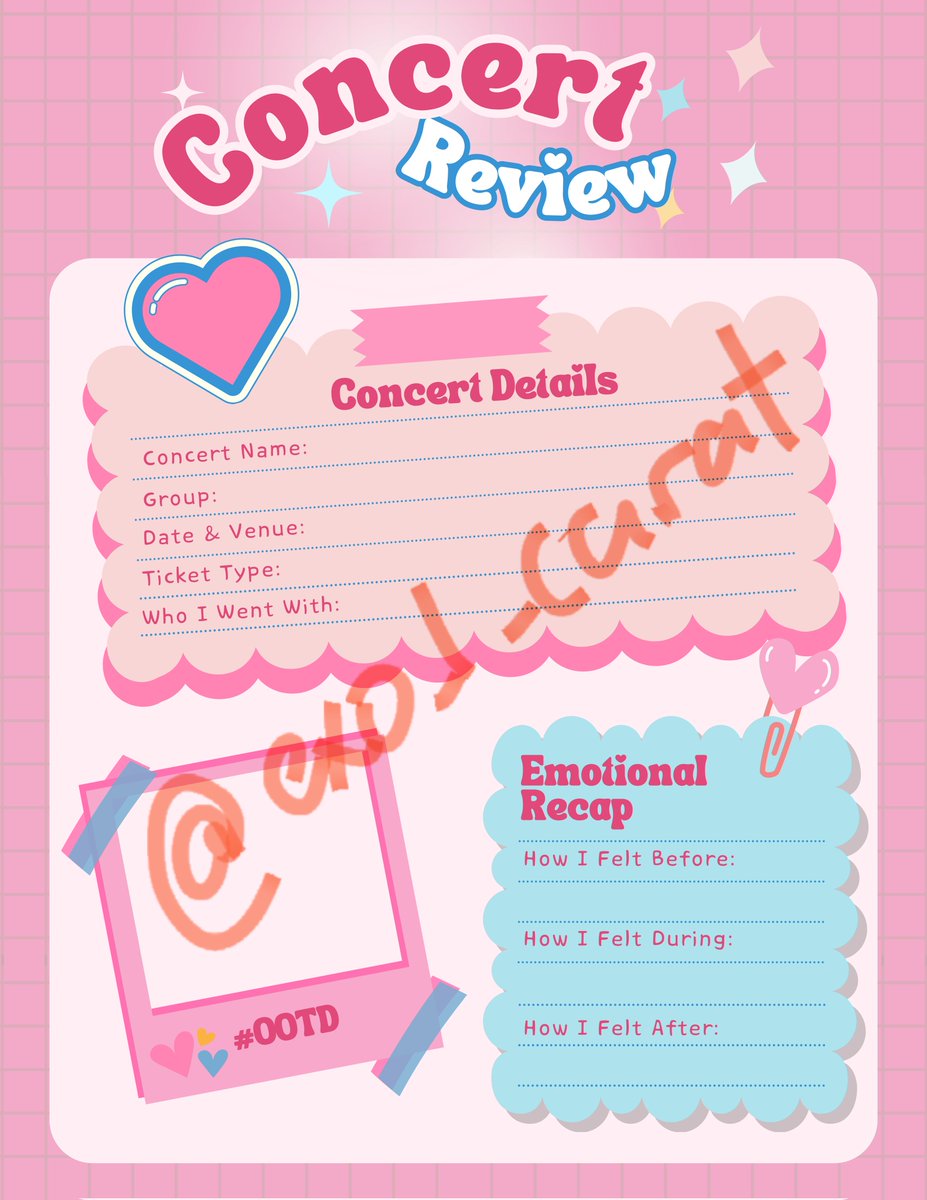 exo_l_carat's tweet image. Hey, guys. I just made a Kpop Concert Recap Journal template. Just send me a DM if you want to shop.

#kpopconcert #ConcertMemories #ConcertRecap #ConcertJournal