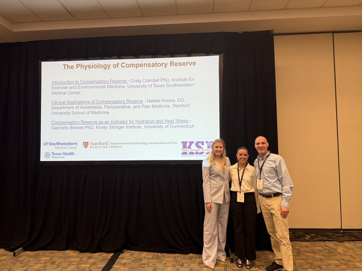 Gabrielle Brewer (@gabby_brew) on Twitter photo Kicked off the <a href="/APSPhysiology/">American Physiological Society</a> Summit with a Foundational Session with Dr. <a href="/CraigCrandall81/">Craig Crandall, PhD</a> and Dr. <a href="/NatalieKoons/">Natalie Koons, DO</a>
discussing the physiology of compensatory reserve and practical applications. HUGE thanks to Dr. Convertino for laying the foundation & creating the session! Kicked off the <a href="/APSPhysiology/">American Physiological Society</a> Summit with a Foundational Session with Dr. <a href="/CraigCrandall81/">Craig Crandall, PhD</a> and Dr. <a href="/NatalieKoons/">Natalie Koons, DO</a>
discussing the physiology of compensatory reserve and practical applications. HUGE thanks to Dr. Convertino for laying the foundation & creating the session!