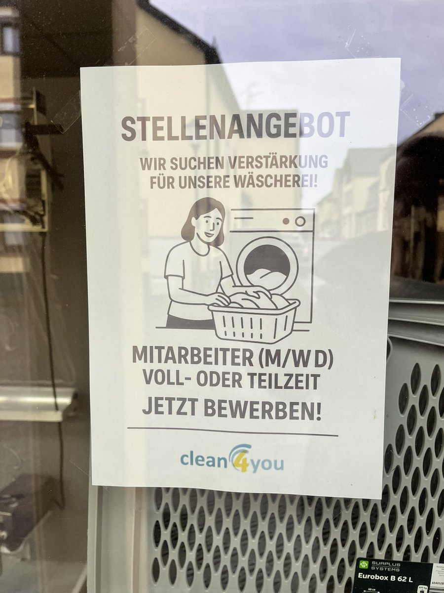 Wir suchen dringend und ab sofort für unsere Reinigung für die Standorte #Hillesheim und #Wittlich flexible Mitarbeiter*innen in voll oder Teilzeit.
Kann auch gerne geteilt werden. #clean4you￼