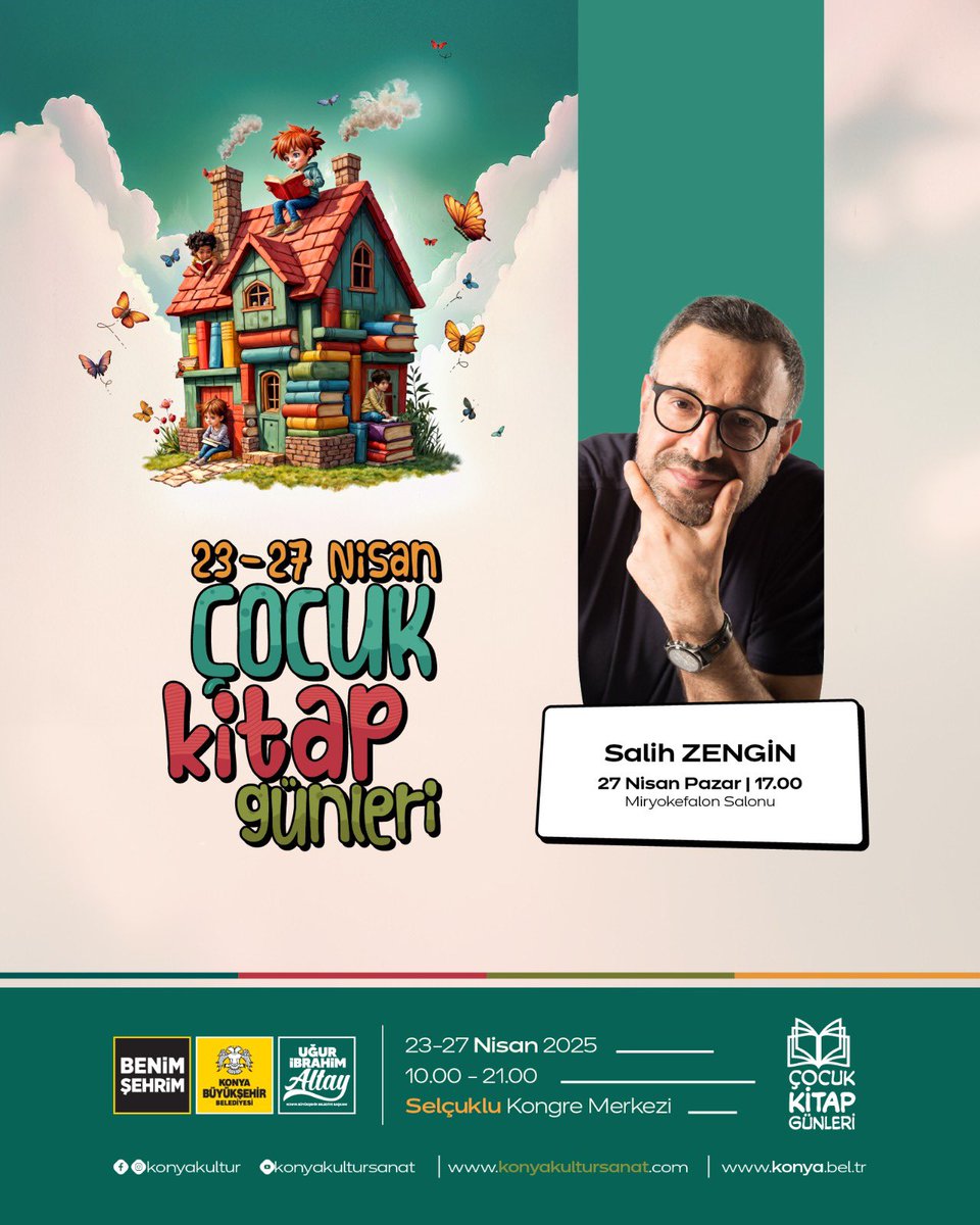 Dergimizin genel yayın yönetmeni 
H. Salih Zengin <a href="/hsalihzengin/">H. Salih Zengin</a> 
Konya Çocuk Kitapları Günleri’nde!
Söyleşi ve imzaya bekleriz!