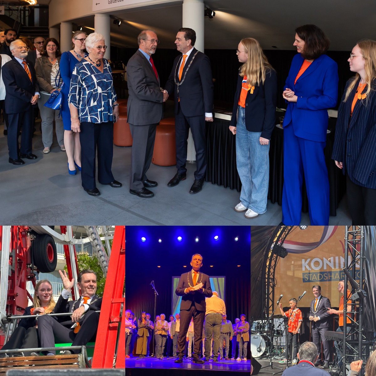 Vandaag weer fantastische Koningsdag in Zoetermeer. Starten met de aubade en de Oranjeborrel, in de middag wandeling over de vrijmarkt. Dank aan de organisatie en alle vrijwilligers!