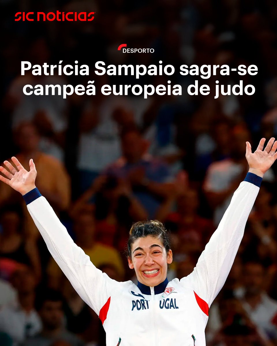 Patrícia Sampaio sagra-se campeã europeia de judo: bit.ly/3S9dLNg