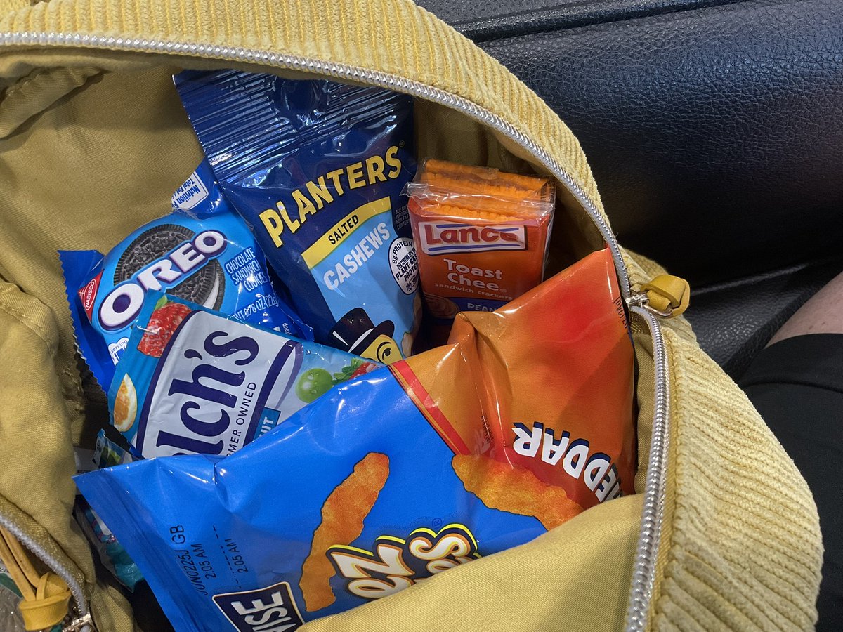 PRO-TIP: When getting an overpriced oil change at the dealership, create your own “discount” by filling your bag with their complimentary waiting room snacks.