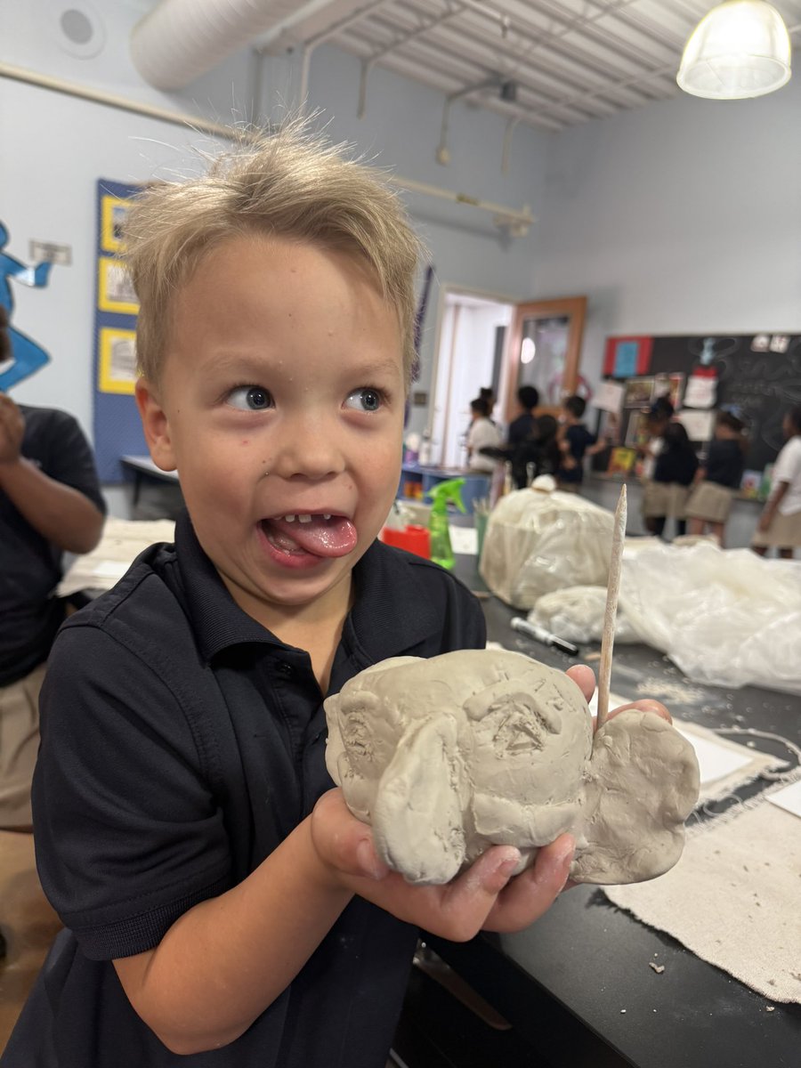 Sara Day (@wanorthart) on Twitter photo K is super proud of their silly pinch pot face planters. Off to the kiln, then we will glaze then, fire them again, then we will take them to Science to plant various herb “hair” and track the growth. #elementaryart #ceremics <a href="/WoodwardAcademy/">Woodward Academy</a> K is super proud of their silly pinch pot face planters. Off to the kiln, then we will glaze then, fire them again, then we will take them to Science to plant various herb “hair” and track the growth. #elementaryart #ceremics <a href="/WoodwardAcademy/">Woodward Academy</a>