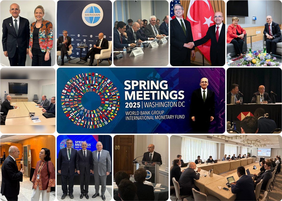 IMF-Dünya Bankası Bahar toplantıları için bulunduğumuz ABD’de bir haftada 60’tan fazla toplantı yaptık.

 ✅ 2.000’den fazla yatırımcı
 ✅ Çok taraflı kalkınma bankaları
 ✅ Kredi derecelendirme kuruluşları 
 ✅ G20, IMFC ve IMF ülke grubu toplantıları
 ✅ İkili görüşmeler
 ✅