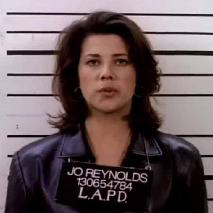 MelrosePlace92's tweet photo. #MelroseMinute @iHeartRadio you have the right to remain #MelrosePlace the ladies talk about when their characters went to jail and what character would you call to bail you out of jail #StillThePlace I could only find #Jo's mug shoot photo does any 1 have #Alison's and #Syds? https://t.co/rO9Z8MotDp