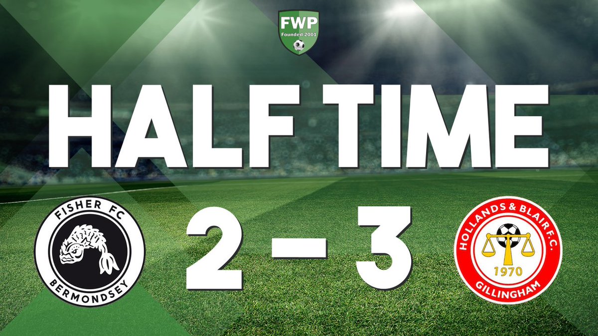 HALF-TIME: Fisher 2-3 Hollands &amp; Blair