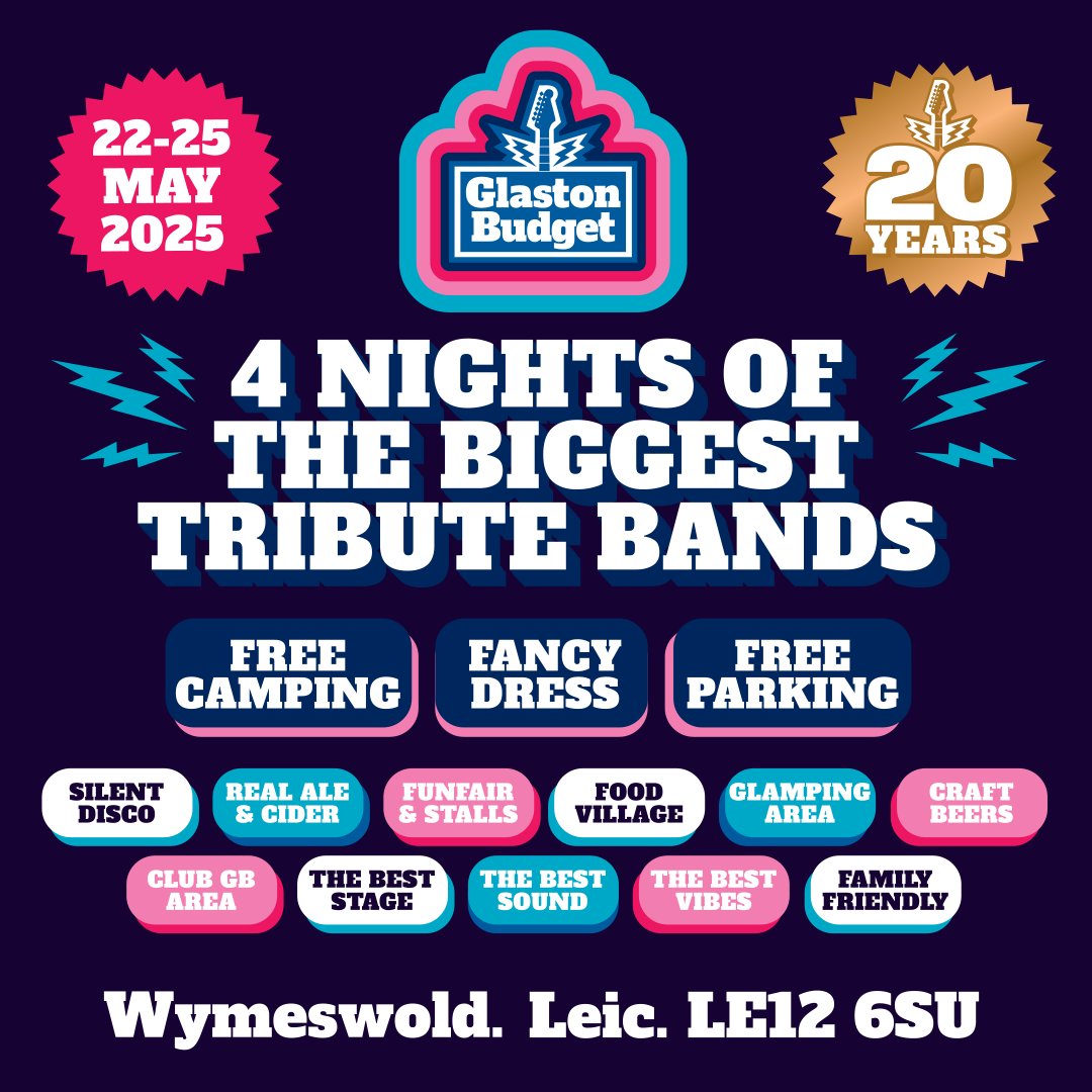 You could be a hero... Just for 1 day!🌟 
Join us for a Spectacular Saturday &amp;/or Sensational Sunday at #GB2025!🥳
Book tickets now: bit.ly/3wfLE81
#Glastonbudget #MusicFestival #KeepingTheMusicAlive