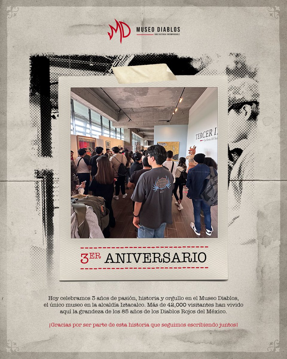 3 años custodiando “Una Historia Incomparable”. 👹🙌🏼

Gracias a todos los que nos han visitado. Sigamos recorriendo juntos estos pasillos llenos de historia, arte y cultura. ❤️