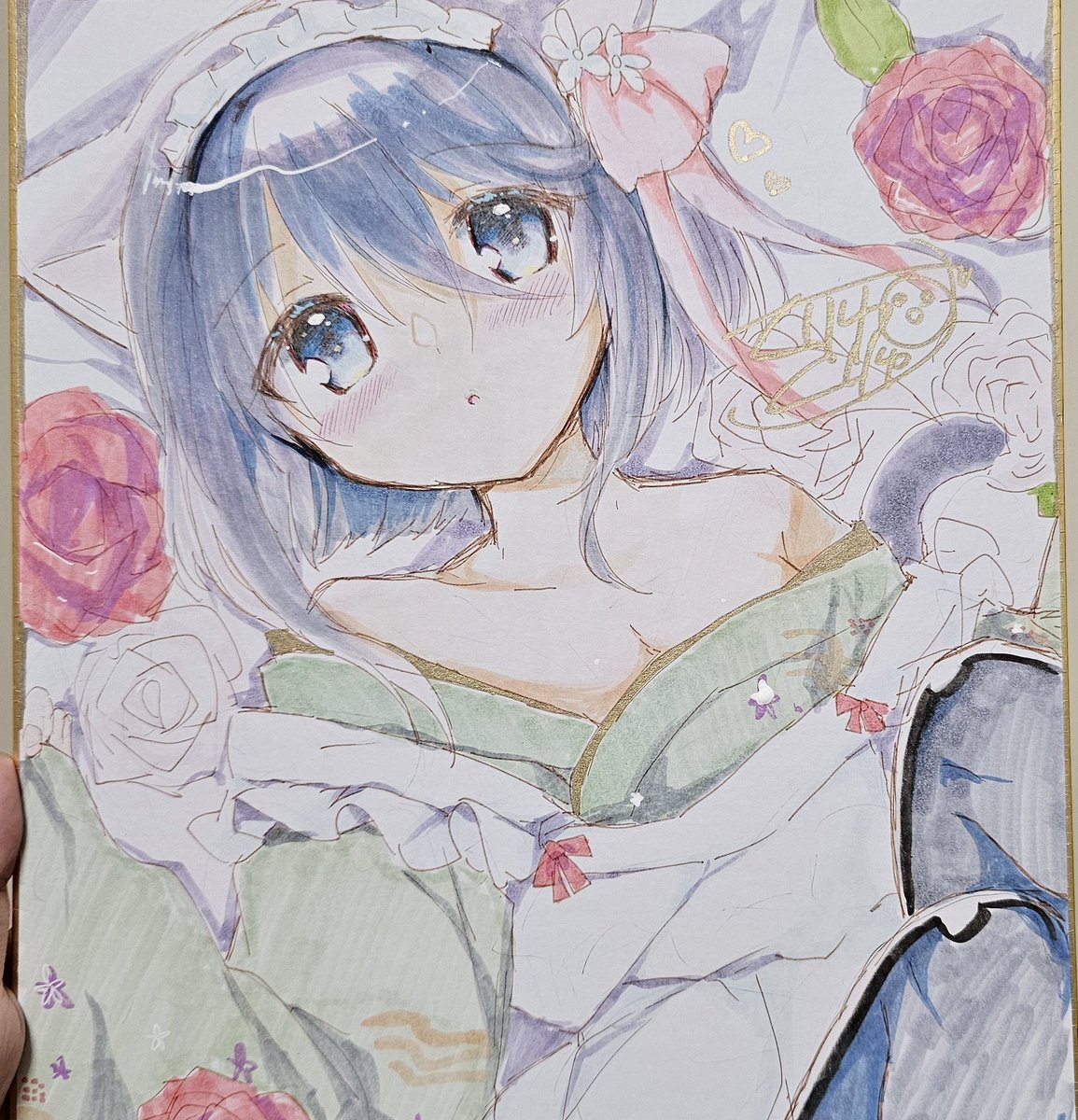 明日はこちらの色紙を持ち込みます
オークションなどではなく値段付けて販売のかたちです。
値段は当日スペースにて掲示します。
宜しくお願いします。
#COMIC1