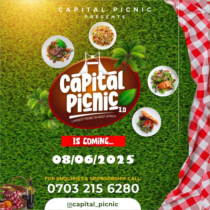 bishop_bisa's tweet photo. Capital Picnic is coming…

08/06/25

#Capital_Picnic https://t.co/0ldSwX6F2w