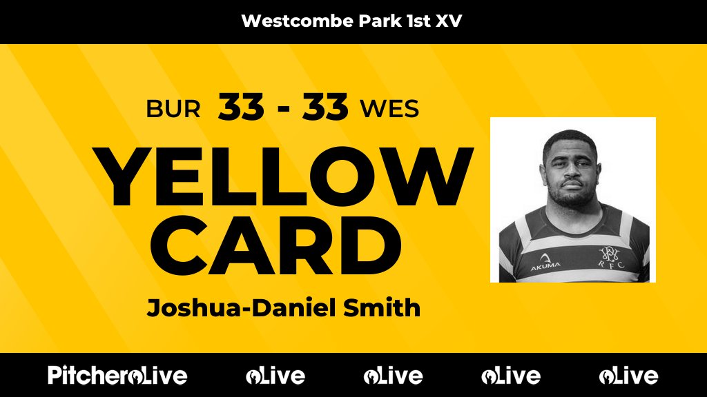 41': Joshua-Daniel Smith is yellow carded for Westcombe Park
#BURWES #Pitchero
westcombeparkrugby.co.uk/teams/20223/ma…