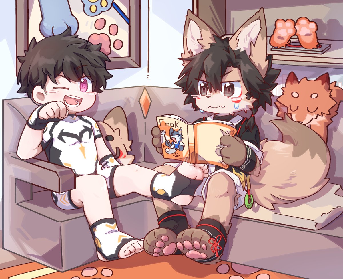 可恶……把脚拿开！
👦🏻：ere