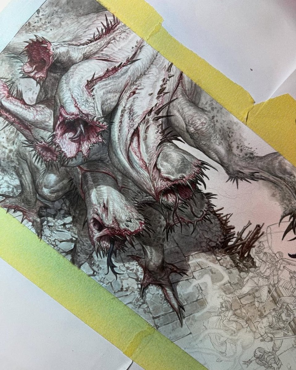 Paul Bachleda (@paulbachleda) on Twitter photo Work in progress by <a href="/RicFederici/">Riccardo Federici</a> on the GM screen art for Nomora: The Seventh Age. Fantastic creature art. Work in progress by <a href="/RicFederici/">Riccardo Federici</a> on the GM screen art for Nomora: The Seventh Age. Fantastic creature art.