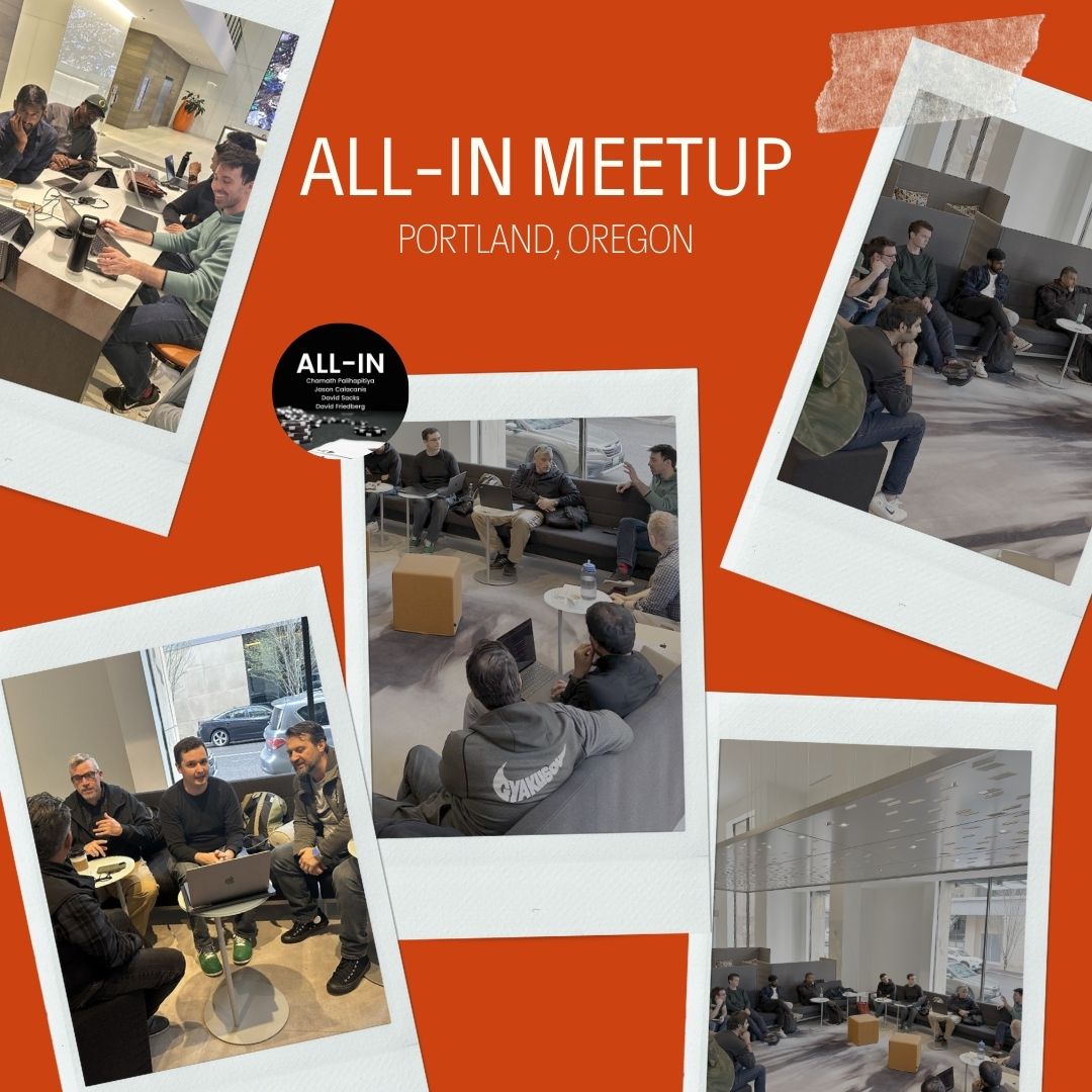 River (@getriver_io) on Twitter photo ♠️ The All-In Podcast community getting together IRL for the All-In AI Hackathon: Building a Better Portland with <a href="/ben_seidl/">Ben Seidl</a>, @scottieracer, @thewillsims, <a href="/zackprager/">Zack Prager</a>, @peterkirwan.
🚀 Powered by River, the community event platform.
<a href="/theallinpod/">The All-In Podcast</a> ♠️ The All-In Podcast community getting together IRL for the All-In AI Hackathon: Building a Better Portland with <a href="/ben_seidl/">Ben Seidl</a>, @scottieracer, @thewillsims, <a href="/zackprager/">Zack Prager</a>, @peterkirwan.
🚀 Powered by River, the community event platform.
<a href="/theallinpod/">The All-In Podcast</a>