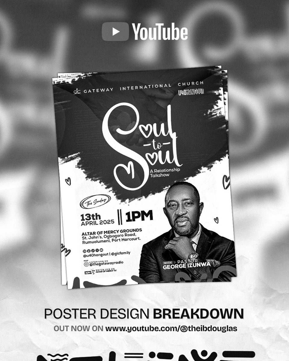 realibdouglas's tweet image. Here&apos;s how I created this Relationship ❤️ Poster for our Youth Church 👇🏼
.
youtu.be/pUY--ze-FG0?si…

See you in the YouTube comments ma People!✌🏼😎💙
.
Over 7K Views so far 🎉 🙏🏼😭
.
.
#relationshipposter #photoshoptutorial #youtube #theibdouglas #posterdesign #photoshop
