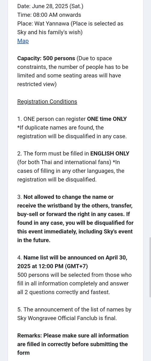 cutter_sky's tweet image. 📋ตัวอย่างแบบฟอร์มลงทะเบียน
#Sky27thBirthdayCharity

‼️คำถามแบบมีตัวเลือก 2 ข้อ
คำใบ้: เป็นคำถามเกี่ยวกับผลงานของสกาย

‼️ 2 Multiple-choice questions
HINT: Questions are related to Sky's works

#skywongravee #MyCloudy ☁️ 
#ก้อนเมฆของสกาย #skys_cutter