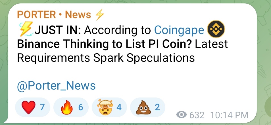 CTNewsApp's tweet photo. If this happens then $Pi will cross 2 digits in no time and race to $100 will start with full pace 🚀🚀🚀
#PiNetwork https://t.co/TtBHgVFj04