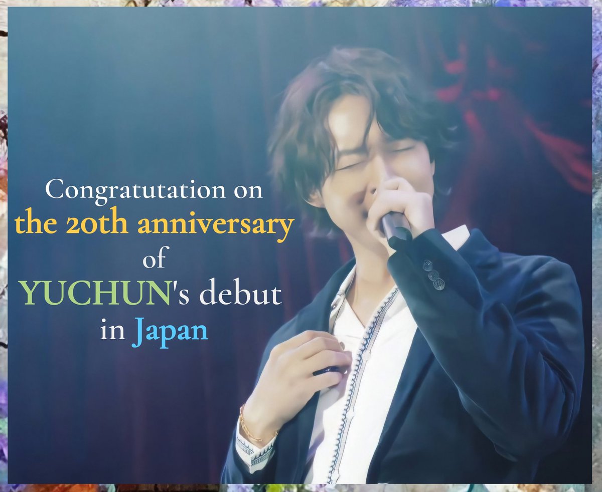 우리의 소중한 박유천
일본 데뷔 20주년을 
온 마음으로 축하합니다 💖🥳🎉🌻🎂 

나날이 더 멋진 우리들의 별✨️✨️
언제나 그 빛을 바라보고
사랑하고 응원하겠습니다💙💙💙 

#YUCHUN_JAPAN_Debut_20thAnniversary
#祝_ユチョン日本デビュー20周年
#유천_일본데뷔20주년_축하합니다