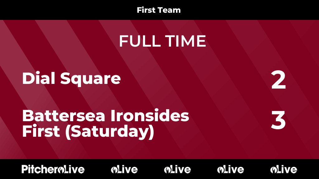 FULL-TIME
Dial Square 2 Battersea Ironsides 3
Surrey Premier County Football League
26 April 2025
dialsquarefc.com/teams/235881/m…