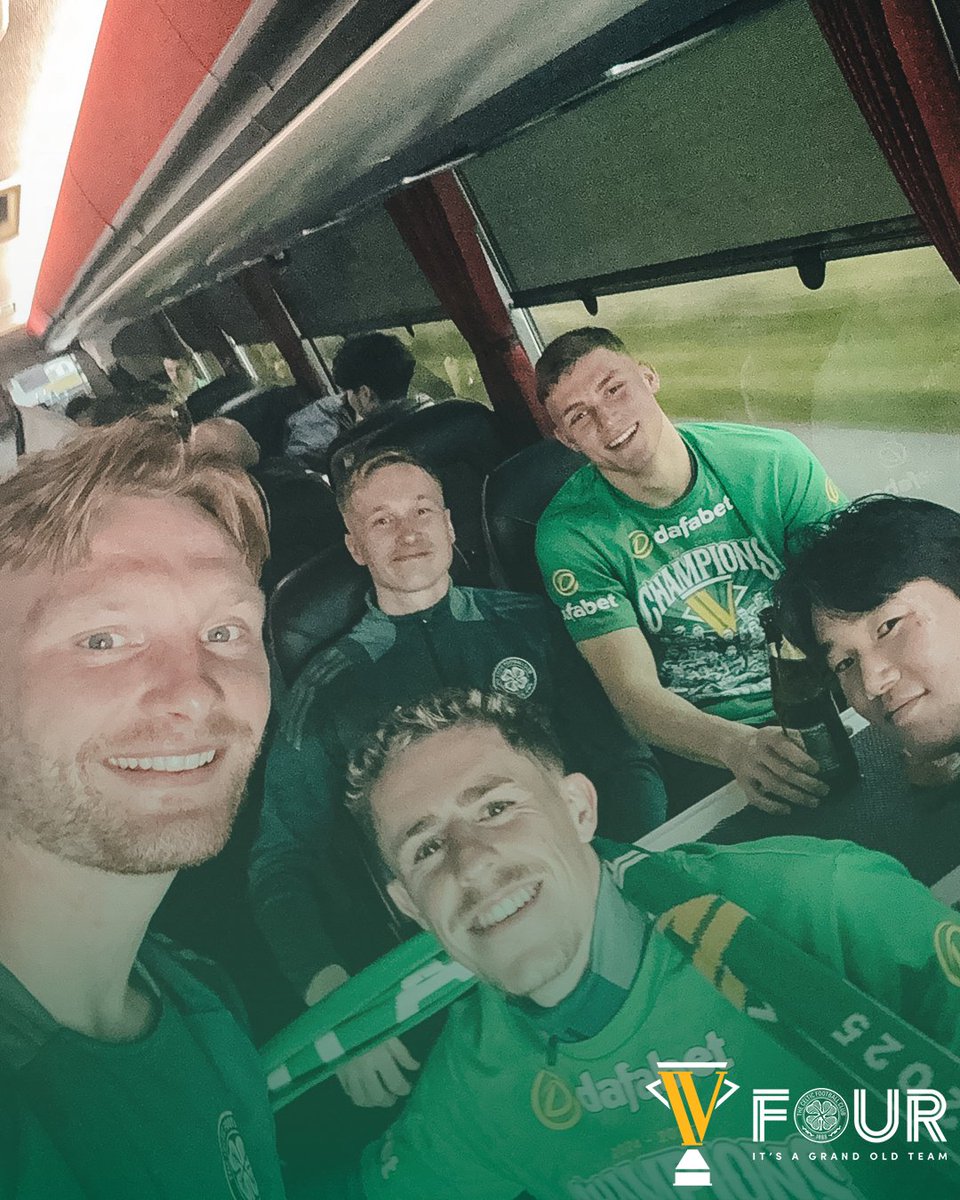 🏟️ We're on our way to Paradise!

#FOURItsAGrandOldTeam | #CelticFC🍀🏆