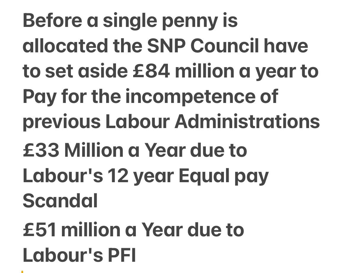 <a href="/Labour_GCC/">Glasgow Labour Group</a> Listing what YOUR PARTY did while in power in Glasgow really isn't a good argument. 

Considering what Glasgow has to pay EVERY YEAR because of Financial Accounting Unit of UK Labour in Scotland incompetence.