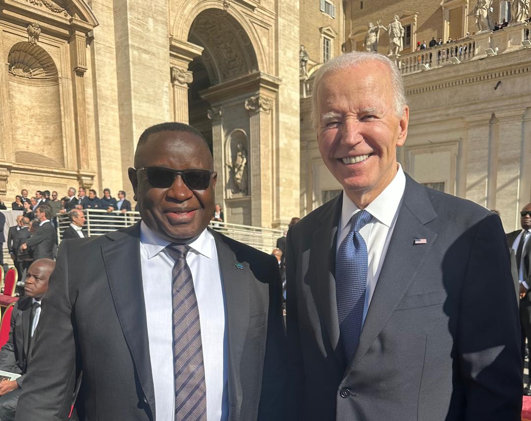 julius_maadabio's tweet photo. Today, in Rome, I joined world leaders to bid farewell to His Holiness Pope Francis—a beacon of humility, mercy, and unyielding hope. As a proud Catholic, I am deeply moved by his life dedicated to peace, justice, and love for all. 
May his spirit inspire us to build a kinder, more compassionate world.