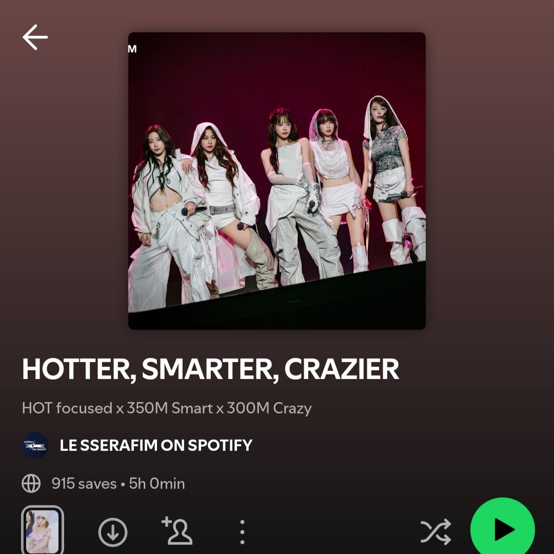 lsrfmonspotify's tweet photo. ❤️‍🔥1ST STREAMING BOOST CAMPAIGN❤️‍🔥
• Crazy 🔜300M streams
• Smart 🔜 350M streams
 
SAVE AND PLAY THIS PLAYLIST EVERYDAY👇
🔗 https://t.co/8UxtRBORiA https://t.co/CGiR3lVGcN