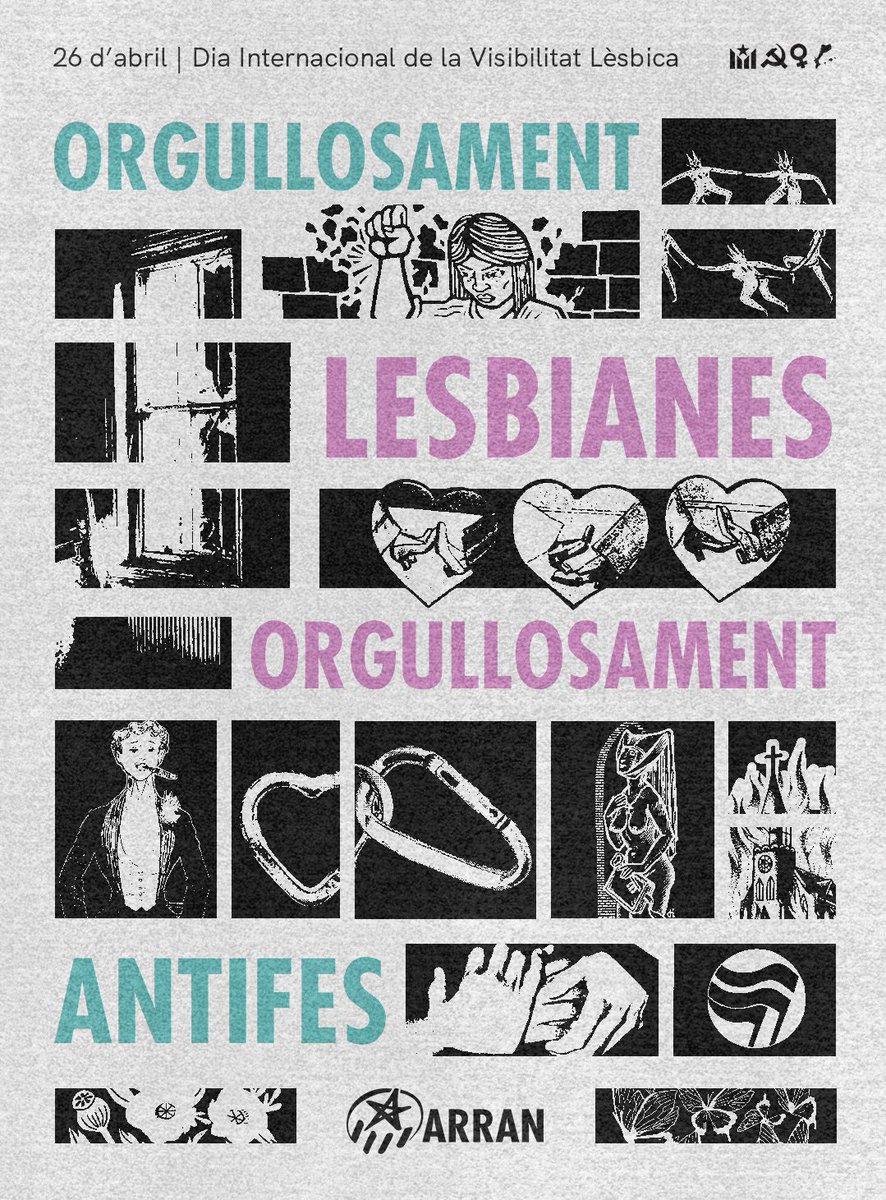 🚩 #26A | Dia Internacional de la Visibilitat Lèsbica 

🚫 Part de l'extrema dreta que abans ens atacava ara diu acceptar-nos per justificar la seva ofensiva racista, transfòba i genocida. 

🔥 Pels nostres drets i els de totes, seguim organitzades contra l'ofensiva reaccionària!