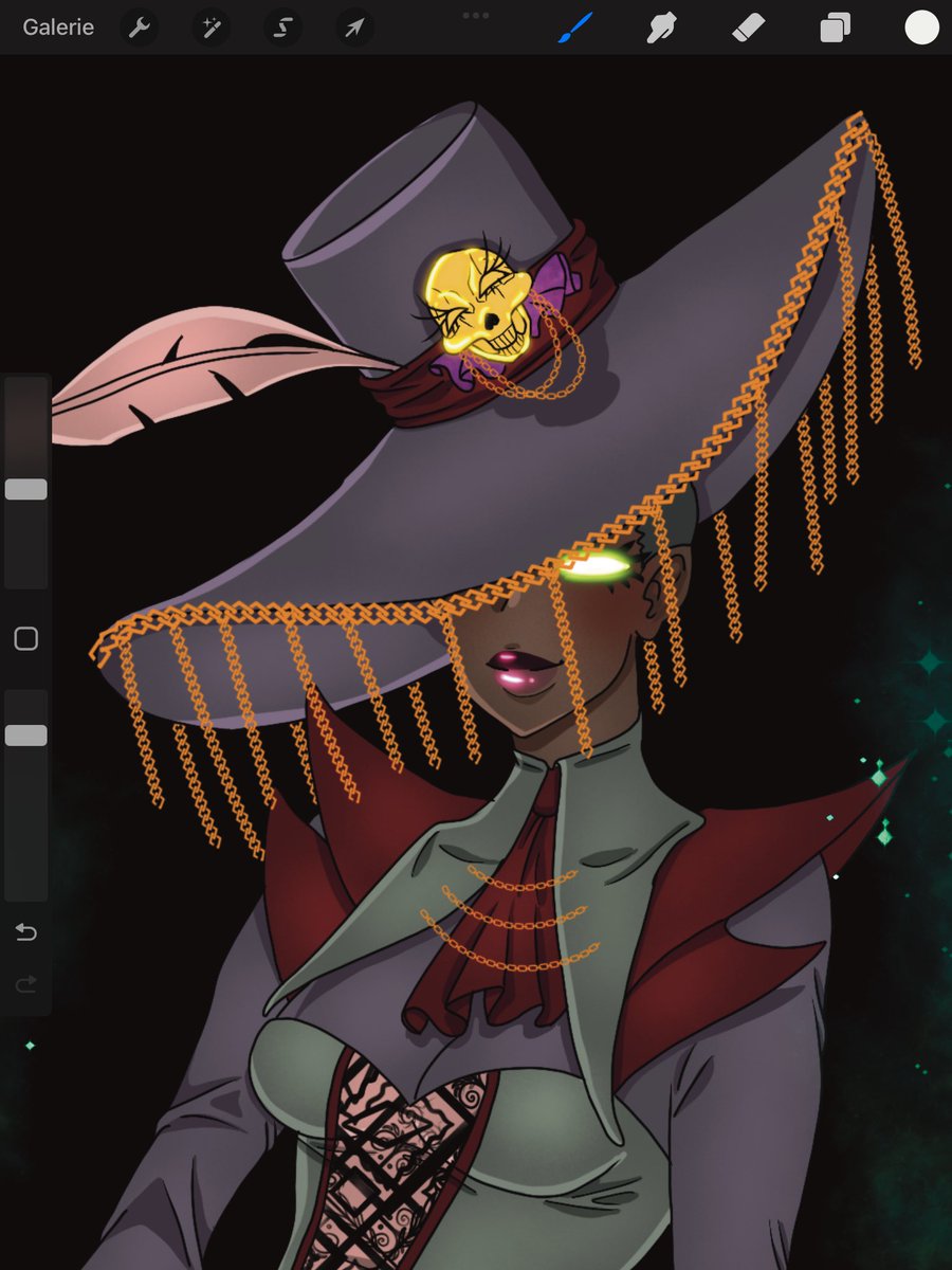 gloafrotoon's tweet photo. Mama Brigitte 
Spirit 
#mamabrigitte #baronsamedi #spirit #afroart #blackart #blackartist #mythology #haiti #baddie #powerfull #lifeandeath #drawing #noAI #strongwomen https://t.co/XklJ9ZSkoi