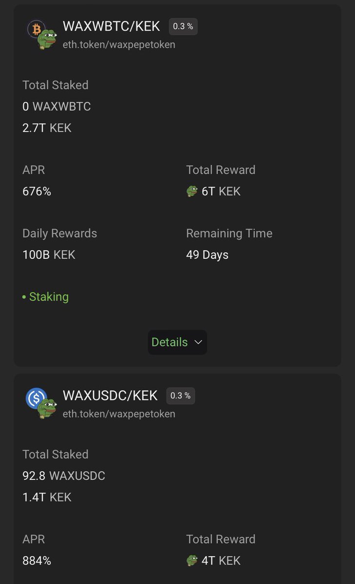 🚨🐐 $KEK LIQUIDITY FARMING IS LIVE! 🚨
Double the Pools. Double the Rewards. Triple the Chaos.

🔥 2 NEW LP FARMS:
1️⃣ KEK/wBTC — 6T $KEK
2️⃣ KEK/USDC — 4T $KEK
49 Days Remaining. INSANE APR.

Bridge, Swap, Stake. GOATED rewards await.

Start farming now:
alcor.exchange/farm?contracts…