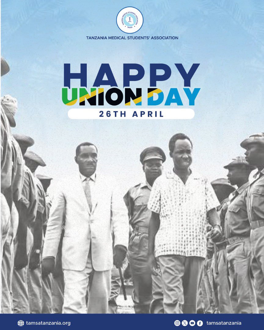 Today we celebrate the spirit of unity that brought Tanganyika and Zanzibar together. Happy Union Day, Tanzania! Together we are stronger, together we thrive.